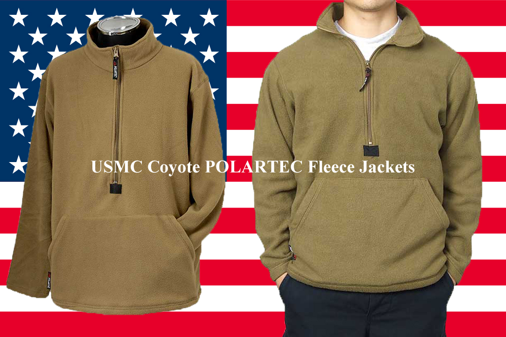 米海兵隊 USMC コヨーテ POLARTEC フリースジャケット（新品）L