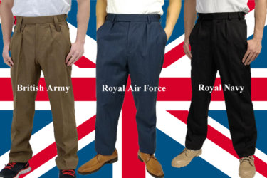 【実物】イギリス軍 ドレスパンツ ロイヤルエアフォース RAFスラックス