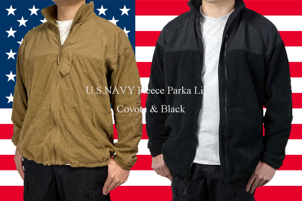 米軍　US NAVY PARKA フリースジャケット　MEDIUM XLONG